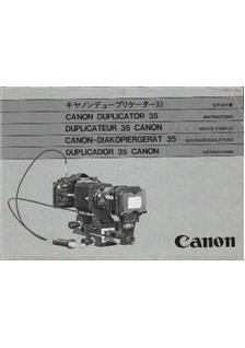 Canon FD Lenses manual. Camera Instructions.